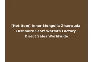 [Hot Item] Inner Mongolia Zhaowuda Cashmere Scarf Warmth Factory Direct Sales Worldwide