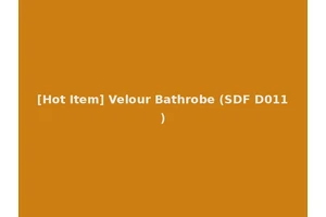 [Hot Item] Velour Bathrobe (SDF D011)