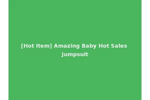 [Hot Item] Amazing Baby Hot Sales Jumpsuit