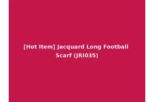 [Hot Item] Jacquard Long Football Scarf (JRI035)