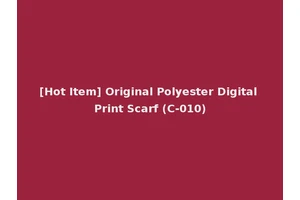 [Hot Item] Original Polyester Digital Print Scarf (C-010)