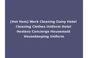 [Hot Item] Work Cleaning Daisy Hotel Cleaning Clothes Uniform Hotel Hostess Concierge Housemaid Housekeeping Uniform
