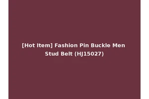 [Hot Item] Fashion Pin Buckle Men Stud Belt (HJ15027)