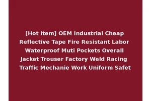 [Hot Item] OEM Industrial Cheap Reflective Tape Fire Resistant Labor Waterproof Muti Pockets Overall Jacket Trouser Factory Weld Racing Traffic Mechanie Work Uniform Safet