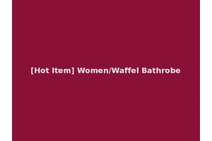 [Hot Item] Women/Waffel Bathrobe
