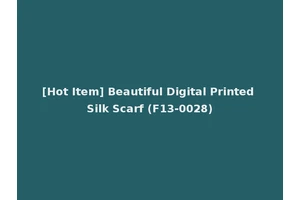 [Hot Item] Beautiful Digital Printed Silk Scarf (F13-0028)