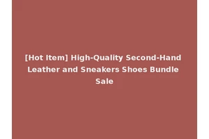 [Hot Item] High-Quality Second-Hand Leather and Sneakers Shoes Bundle Sale