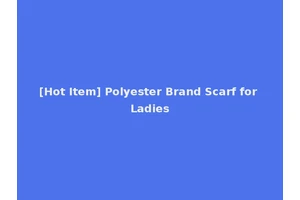 [Hot Item] Polyester Brand Scarf for Ladies