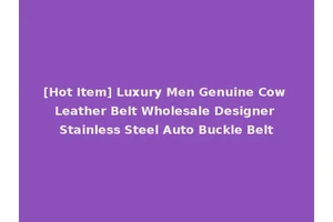 [Hot Item] Luxury Men Genuine Cow Leather Belt Wholesale Designer Stainless Steel Auto Buckle Belt