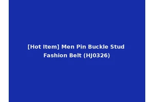 [Hot Item] Men Pin Buckle Stud Fashion Belt (HJ0326)