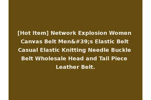 [Hot Item] Network Explosion Women Canvas Belt Men's Elastic Belt Casual Elastic Knitting Needle Buckle Belt Wholesale Head and Tail Piece Leather Belt.
