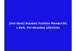 [Hot Item] Braided Fashion Men's Belt, PU+Braided (ZB3020)
