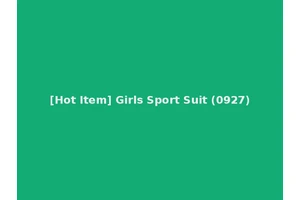 [Hot Item] Girls Sport Suit (0927)