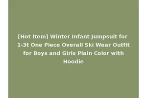 [Hot Item] Winter Infant Jumpsuit for 1-3t One Piece Overall Ski Wear Outfit for Boys and Girls Plain Color with Hoodie