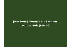 [Hot Item] Men's Fashion Leather Belt (DB806)