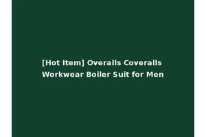 [Hot Item] Overalls Coveralls Workwear Boiler Suit for Men