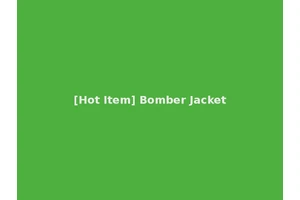[Hot Item] Bomber Jacket