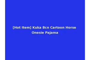 [Hot Item] Kuka Bcn Cartoon Horse Onesie Pajama