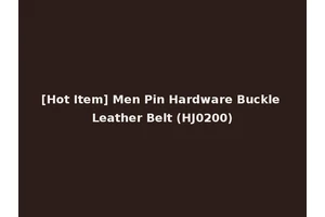[Hot Item] Men Pin Hardware Buckle Leather Belt (HJ0200)