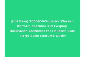 [Hot Item] 7000950-Superior Worker Uniform Costume Kid Cosplay Halloween Costumes for Children Cute Party Suits Costume Outfit