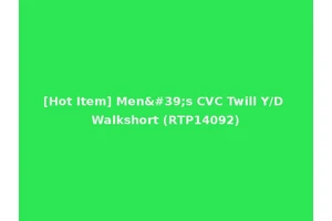 [Hot Item] Men's CVC Twill Y/D Walkshort (RTP14092)