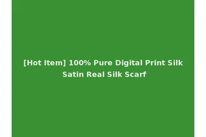 [Hot Item] 100% Pure Digital Print Silk Satin Real Silk Scarf