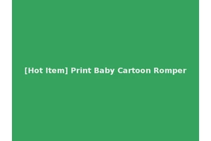 [Hot Item] Print Baby Cartoon Romper