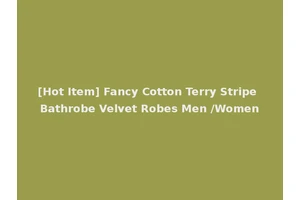 [Hot Item] Fancy Cotton Terry Stripe Bathrobe Velvet Robes Men /Women