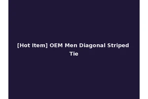 [Hot Item] OEM Men Diagonal Striped Tie