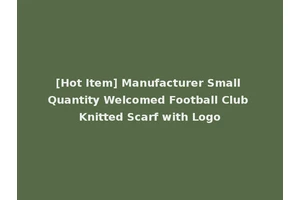[Hot Item] Manufacturer Small Quantity Welcomed Football Club Knitted Scarf with Logo