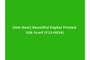 [Hot Item] Beautiful Digital Printed Silk Scarf (F13-0034)