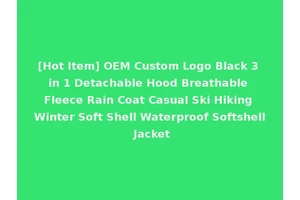 [Hot Item] OEM Custom Logo Black 3 in 1 Detachable Hood Breathable Fleece Rain Coat Casual Ski Hiking Winter Soft Shell Waterproof Softshell Jacket