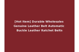 [Hot Item] Durable Wholesales Genuine Leather Belt Automatic Buckle Leather Ratchet Belts