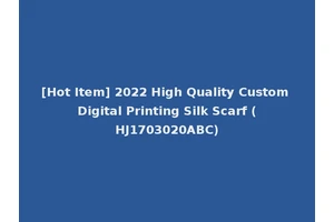 [Hot Item] 2022 High Quality Custom Digital Printing Silk Scarf (HJ1703020ABC)
