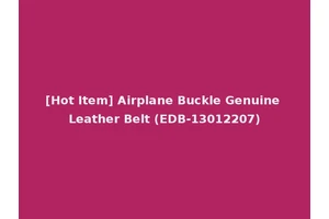 [Hot Item] Airplane Buckle Genuine Leather Belt (EDB-13012207)