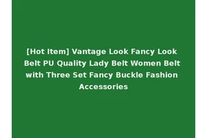 [Hot Item] Vantage Look Fancy Look Belt PU Quality Lady Belt Women Belt with Three Set Fancy Buckle Fashion Accessories