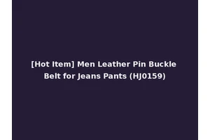 [Hot Item] Men Leather Pin Buckle Belt for Jeans Pants (HJ0159)