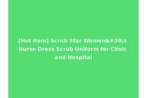 [Hot Item] Scrub Star Women's Nurse Dress Scrub Uniform for Clinic and Hospital