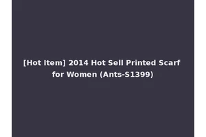 [Hot Item] 2014 Hot Sell Printed Scarf for Women (Ants-S1399)