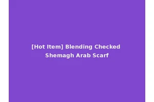 [Hot Item] Blending Checked Shemagh Arab Scarf