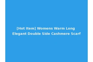 [Hot Item] Womens Warm Long Elegant Double Side Cashmere Scarf