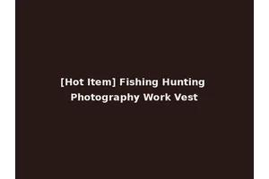 [Hot Item] Fishing Hunting Photography Work Vest