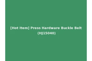 [Hot Item] Press Hardware Buckle Belt (HJ15040)