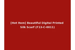 [Hot Item] Beautiful Digital Printed Silk Scarf (F13-C-0011)