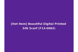 [Hot Item] Beautiful Digital Printed Silk Scarf (F13-0063)