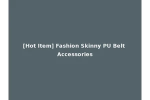 [Hot Item] Fashion Skinny PU Belt Accessories