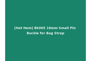 [Hot Item] Bk005 16mm Small Pin Buckle for Bag Strap