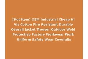 [Hot Item] OEM Industrial Cheap Hi Vis Cotton Fire Resistant Durable Overall Jacket Trouser Outdoor Weld Protective Factory Workwear Work Uniform Safety Wear Coveralls