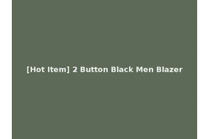 [Hot Item] 2 Button Black Men Blazer