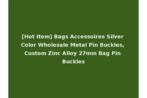 [Hot Item] Bags Accessoires Silver Color Wholesale Metal Pin Buckles, Custom Zinc Alloy 27mm Bag Pin Buckles